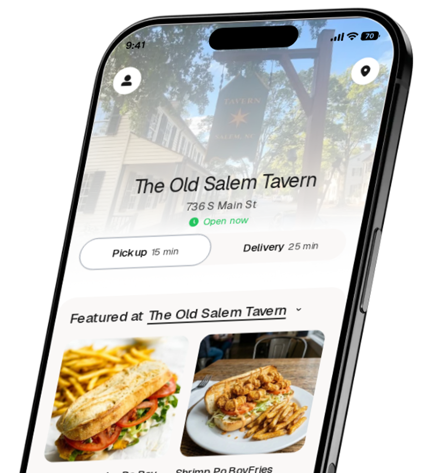 The Old Salem Tavern app preview