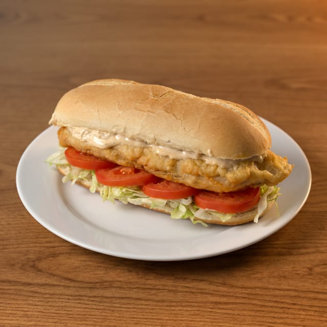 Crispy Whiting Po'Boy w/Fries.