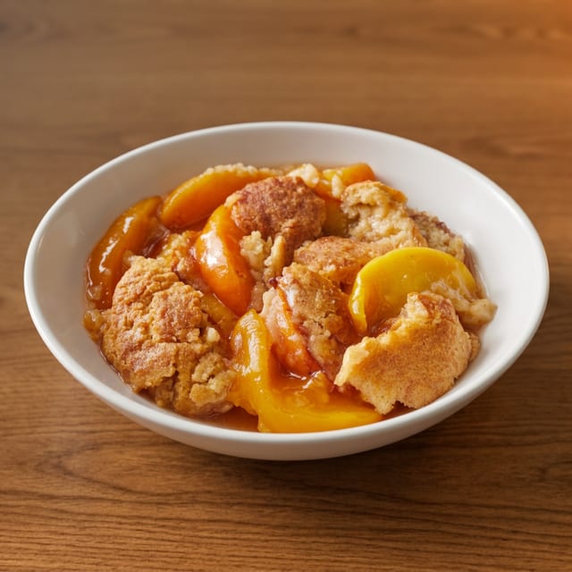 June’s Peach Cobbler.