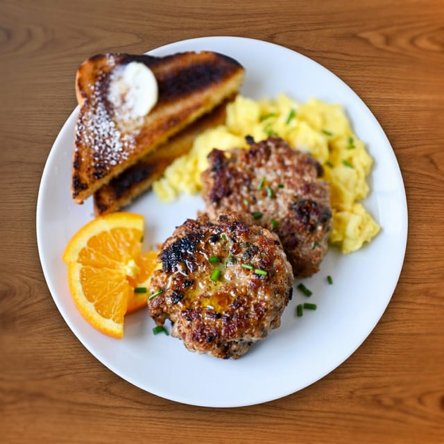 Down Home Hand Pressed Sausage Patties.