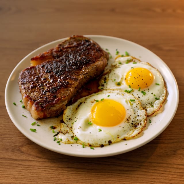 Succulent Ribeye Steak.