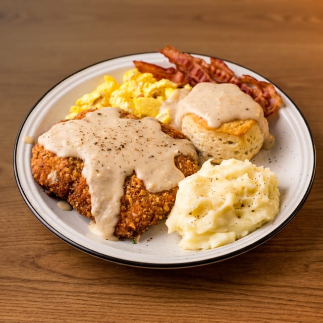 Down Home Country Fried Steak w/Gravy.