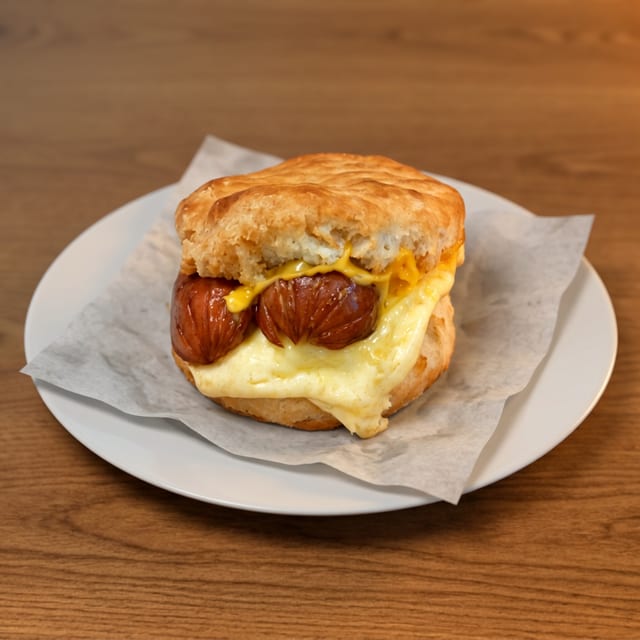Bold Smoked Sausage Biscuit.
